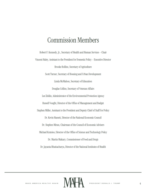 MAHA Commission Roster