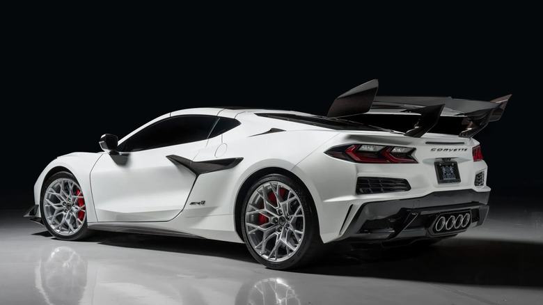 2026 Chevrolet Corvette ZR1 white rear three-quarter