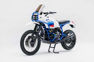 The WalzWerk X-Plorer is a modified BMW R100GS