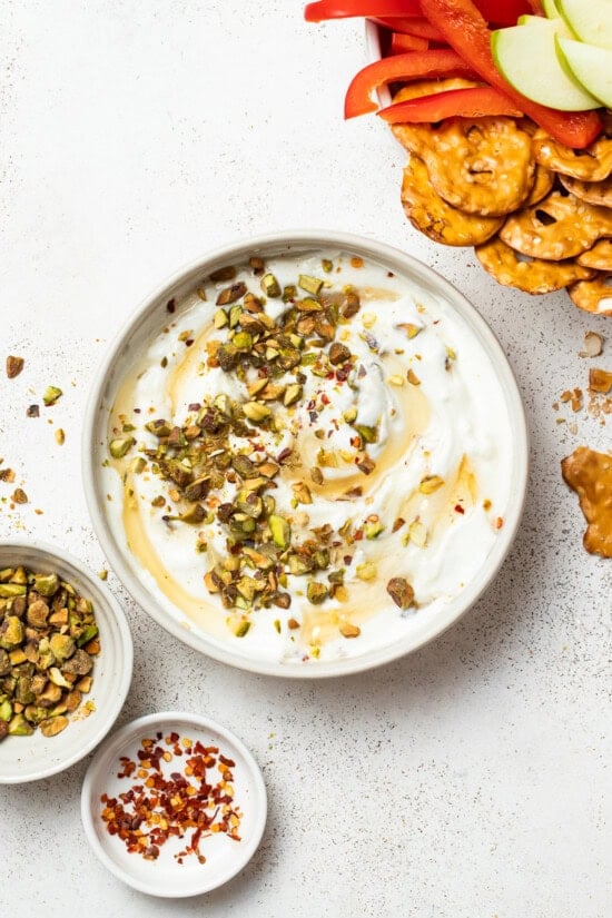 Finish with pistachios