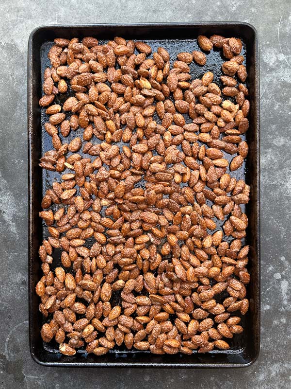 These easy cinnamon sugar almonds are crunchy, sweet, and made with simple pantry ingredients. Roasted low and slow in the oven, they’re perfect for snacking, gifting, or adding to a holiday spread. A cozy homemade treat you’ll want to make on repeat.