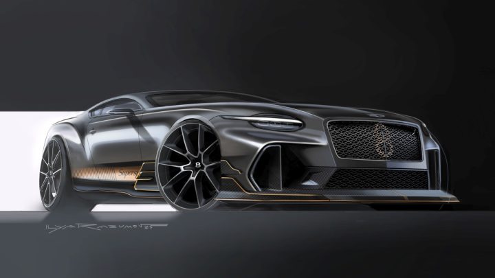 Bentley Supersports Design Sketch Render