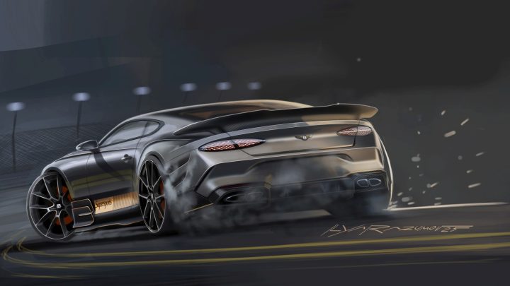 Bentley Supersports Design Sketch Render
