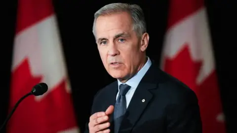 Reuters Canada's Prime Minister Mark Carney speaks during a news conference in Quebec City, Quebec, on 22 January 2026
