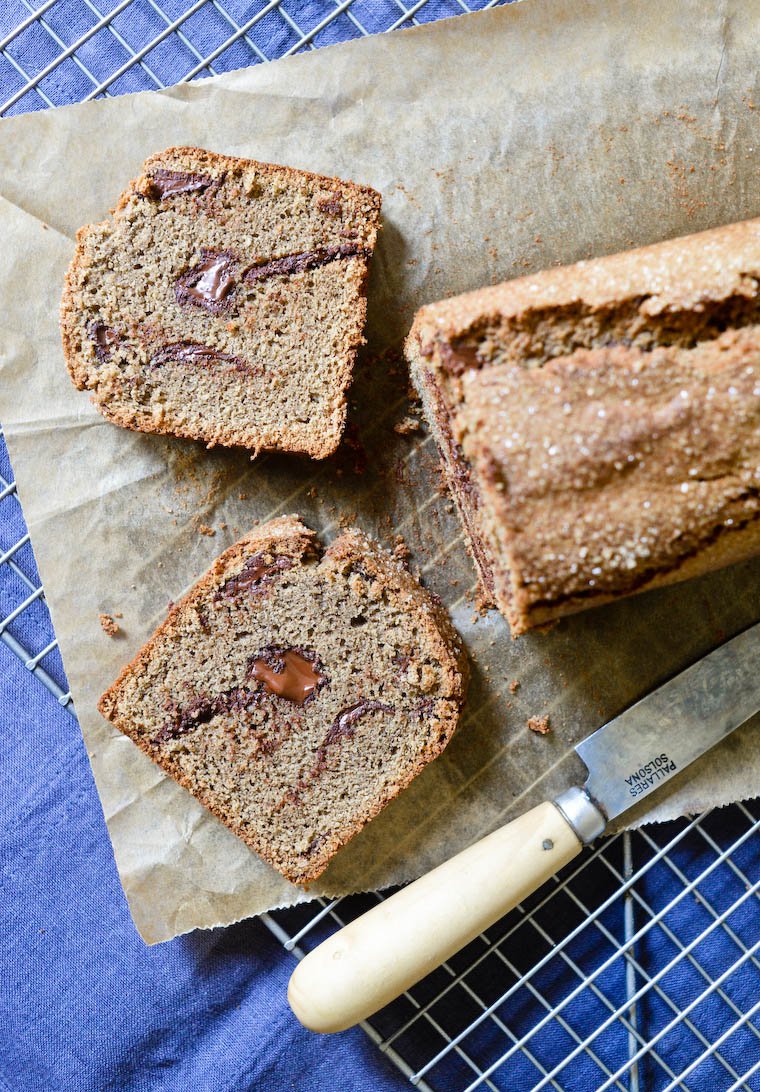 Chocolate Buckwheat Pound Cake
