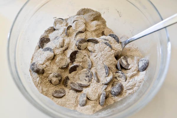 Chocolate Buckwheat Pound Cake : Dry ingredients